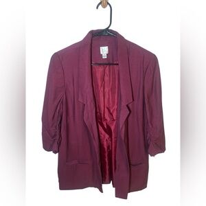Maroon Women's Blazer